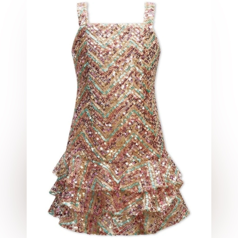 Hannah Sequin Dress in Multi